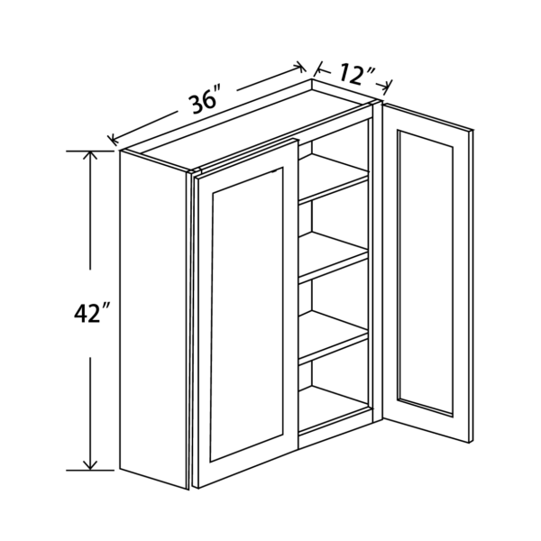 W3642 Maple Honey Wall Cabinet