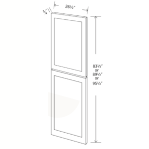 WPDD2796 Maple Honey Decorative Tall Panel