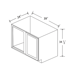 BBC39FHR Maple Honey Base Blind Cabinet