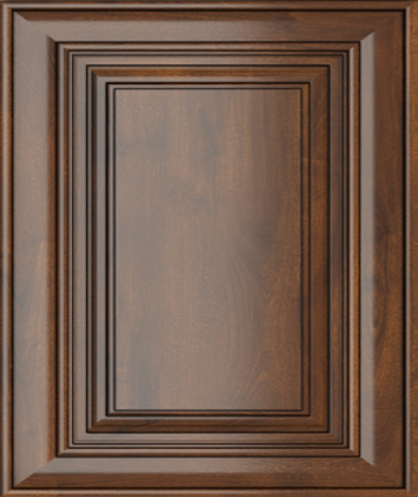 Closeup picture of the Casselberry Saddle cabinet door.