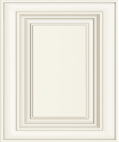 Closeup picture of the Casselberry Antique cabinet door.