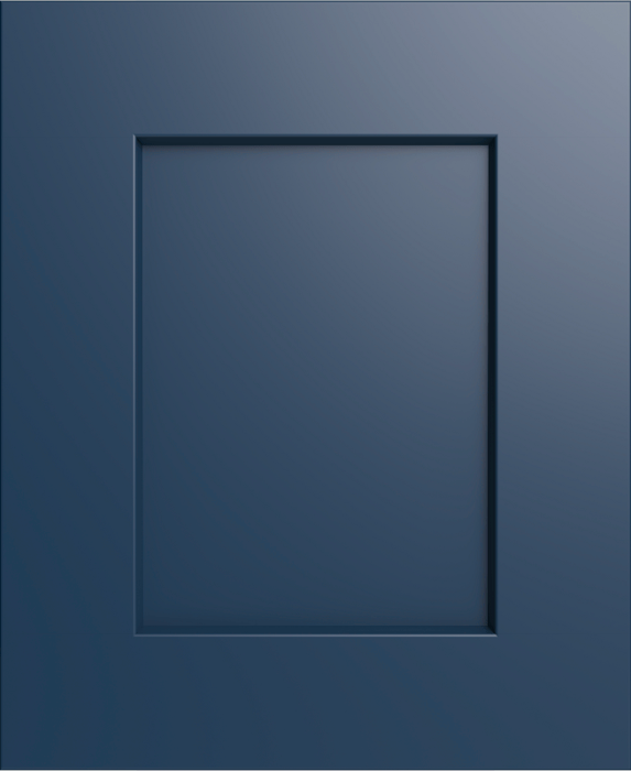 Closeup picture of the Maple Navy cabinet door.