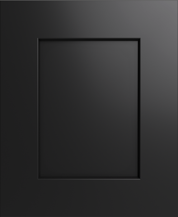 Closeup picture of the Maple Black cabinet door.