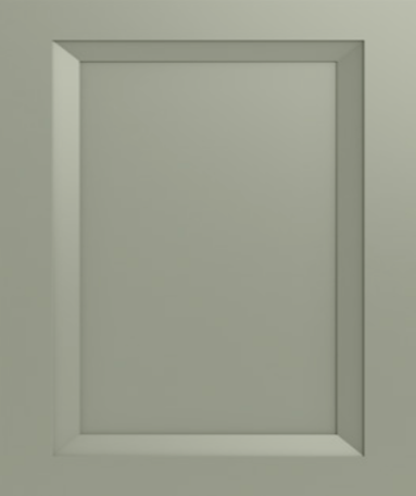 Closeup picture of the Oxford Sage cabinet door.