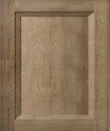 Closeup picture of the Oxford Toffee cabinet door.