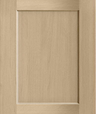 Closeup picture of the Shaker Honey cabinet door.