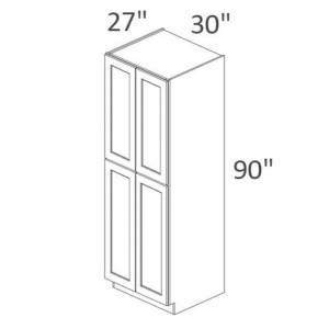 WP309627 Maple Green Tall Pantry Cabinet